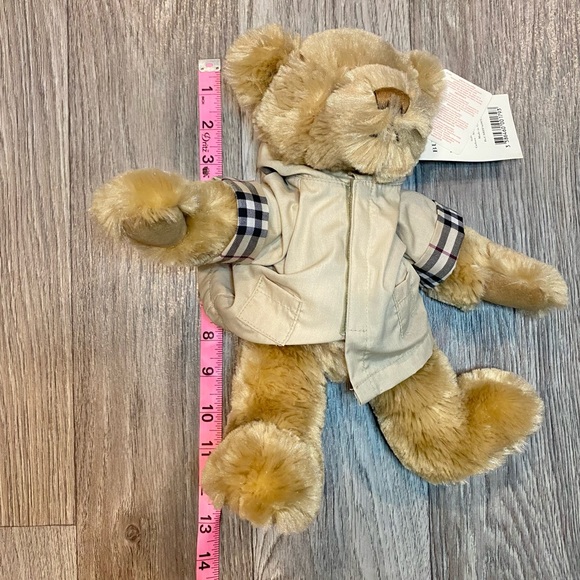 Burberry Fragrances 2007 Teddy Bear with Check Coat 12” Plush Brown - Picture 5 of 5